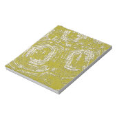 Abstracte afdruk van Mustard Tortoise Shell door L Notitieblok (Linkerzijde)