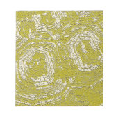 Abstracte afdruk van Mustard Tortoise Shell door L Notitieblok (Voorkant)