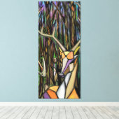 Abstracte afdruk van schilderCanvas met Cubisstijl Canvas Afdruk (Insitu (Houten vloer))