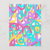 Abstracte afdruk van spiralen briefkaart (Voorkant)