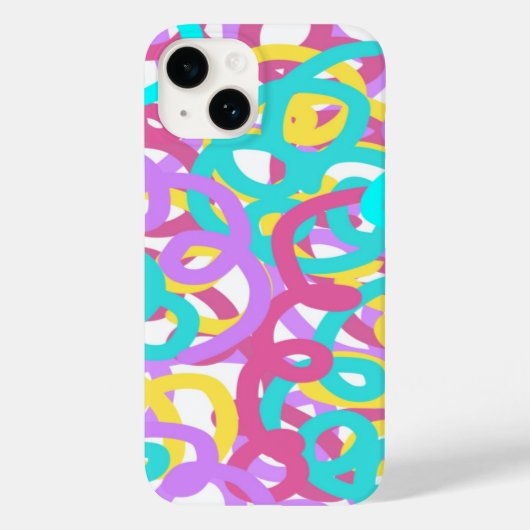 Abstracte afdruk van spiralen Case-Mate iPhone case (Achterkant)