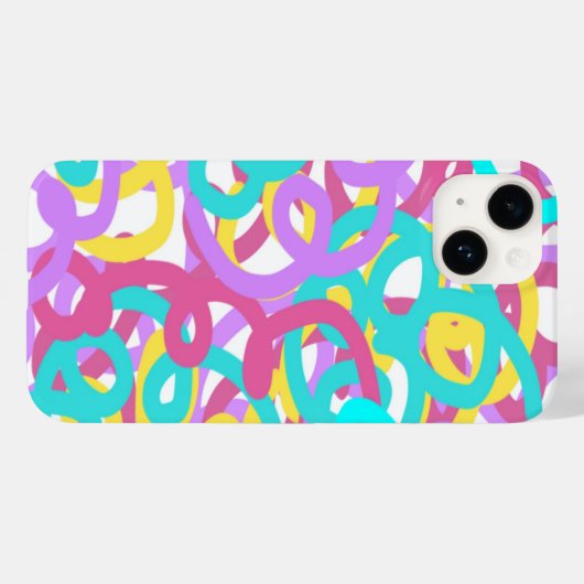 Abstracte afdruk van spiralen Case-Mate iPhone case (Achterkant (horizontaal))