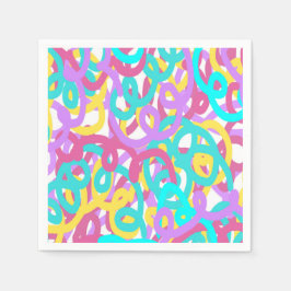 Abstracte afdruk van spiralen servet