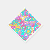Abstracte afdruk van spiralen servet (Hoek)