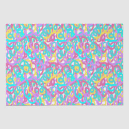 Abstracte afdruk van spiralen tissuepapier