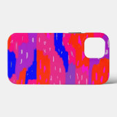 Abstracte afdruk Vetpenseelstreken Case-Mate iPhone Case (Achterkant (horizontaal))