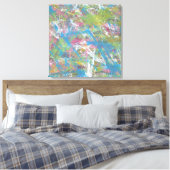 Abstracte afdrukken in kleur en beweging (Insitu (Slaapkamer))