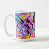 Abstracte afdrukken in kleur koffiemok (Links)