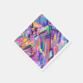 Abstracte afdrukken in kleur servet (Hoek)