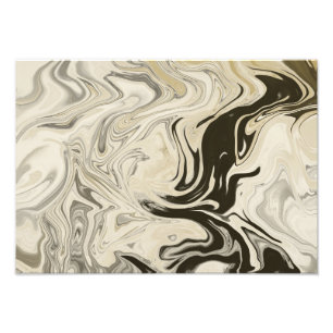 Abstracte afdrukken in zwart-wit en crème foto afdruk