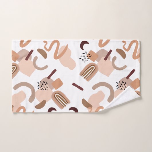 Abstracte afdrukken van Brown Boho Bad Handdoek (Handdoek)