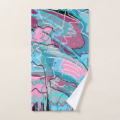 Abstracte afdrukken van lenteswatt bad handdoek (Handdoek)