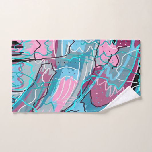 Abstracte afdrukken van lenteswatt bad handdoek (Handdoek)