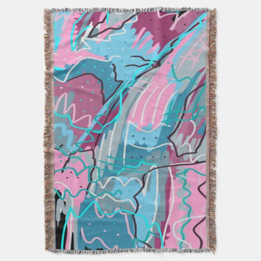 Abstracte afdrukken van lenteswatt deken (Voorkant Verticaal)