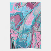 Abstracte afdrukken van lenteswatt theedoek (Verticaal)