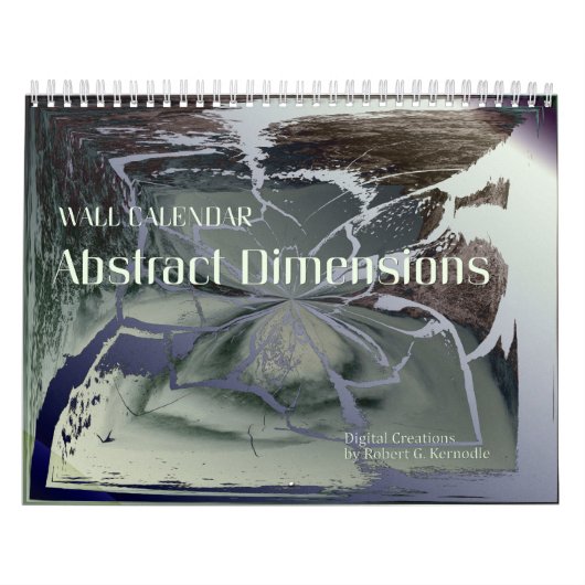 Abstracte afmetingen voor wandkalender kalender (Hoes)