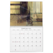 Abstracte afmetingen voor wandkalender kalender (Feb 2027)