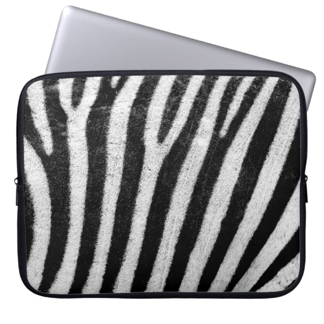Abstracte afrikaanse dierachtergrond laptop sleeve (Voorkant)