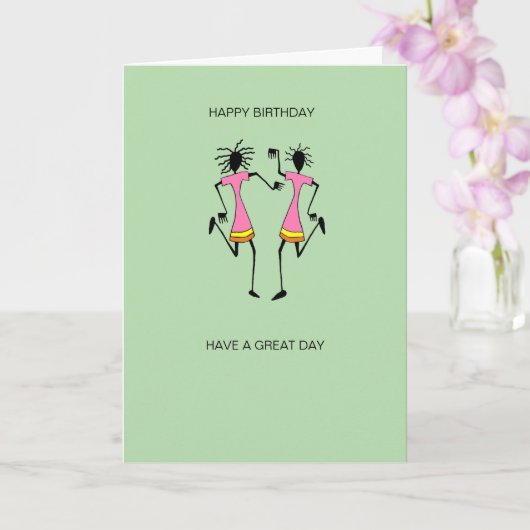 Abstracte, Afrikaanse Geweldige kunst partij Verja Kaart (Orchidee)