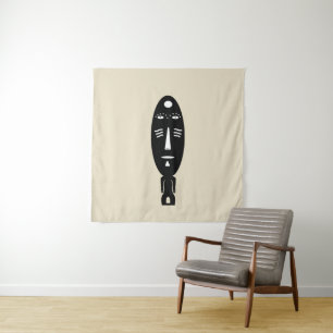 Abstracte Afrikaanse inheemse kunst Wandkleed