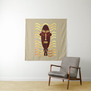 Abstracte Afrikaanse inheemse kunst Wandkleed