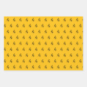 Abstracte, Afrikaanse kunst drummen silhouet Inpakpapier Vel (Voorkant 3)