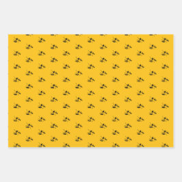 Abstracte, Afrikaanse kunst drummen silhouet Inpakpapier Vel