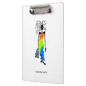 Abstracte Afrikaanse kunst, elegante Mode dame Klembord (Links)