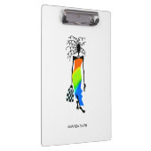 Abstracte Afrikaanse kunst, elegante Mode dame Klembord (Rechts)