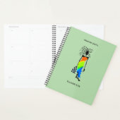 Abstracte Afrikaanse kunst, elegante Mode Lady Pla Planner (Display)
