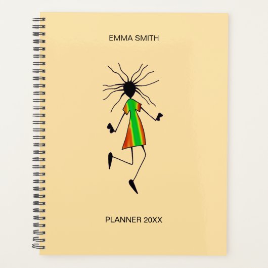 Abstracte Afrikaanse kunst, Geweldige reggae dans Planner (Voorkant)