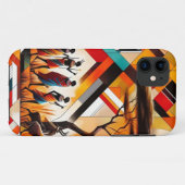 Abstracte Afrikaanse kunst Masai geometrisch Case-Mate iPhone Case (Achterkant (horizontaal))