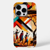 Abstracte Afrikaanse kunst Masai geometrisch Case-Mate iPhone Case (Achterkant)