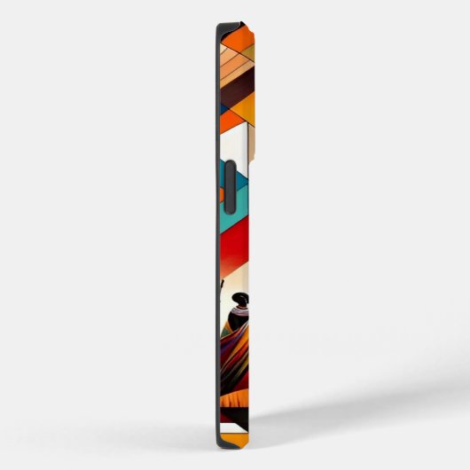 Abstracte Afrikaanse kunst Masai geometrisch Case-Mate iPhone Case (Achterkant / Rechts)