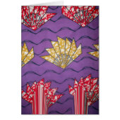 Abstracte Afrikaanse kunst: Paarse passiegolven (Voorkant)