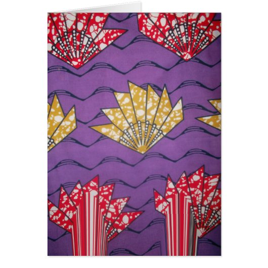 Abstracte Afrikaanse kunst: Paarse passiegolven (Voorkant)