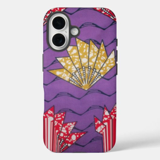 Abstracte Afrikaanse kunst: Paarse passiegolven. Case-Mate iPhone Case (Achterkant)