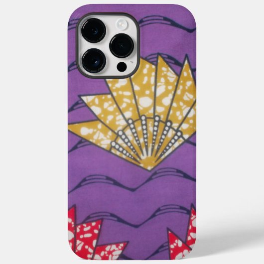 Abstracte Afrikaanse kunst: Paarse passiegolven. Case-Mate iPhone Case (Achterkant)