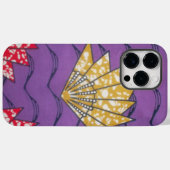 Abstracte Afrikaanse kunst: Paarse passiegolven. Case-Mate iPhone Case (Achterkant (horizontaal))