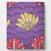 Abstracte Afrikaanse kunst: Paarse passiegolven Fotoplaat (Voorkant)