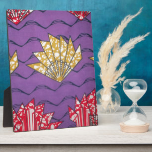 Abstracte Afrikaanse kunst: Paarse passiegolven Fotoplaat