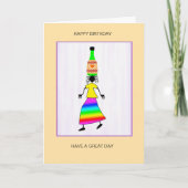 Abstracte, Afrikaanse kunst Schattigee en elegante Kaart (Voorkant)