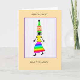 Abstracte, Afrikaanse kunst Schattigee en elegante Kaart