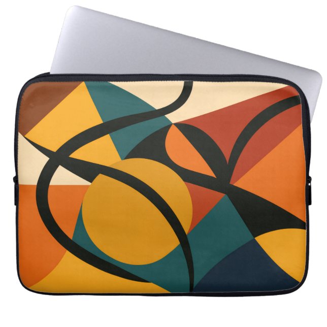 Abstracte Afrikaanse print  Laptop Sleeve (Voorkant)