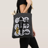 Abstracte Afrikaanse stamkunst Tote Bag (Dichtbij)