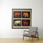 Abstracte Afrikaanse stamkunst Wandkleed (In situ)