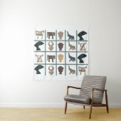 Abstracte Afrikaanse stamkunst Wandkleed (In situ)