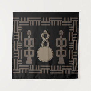 Abstracte Afrikaanse stamkunst Wandkleed