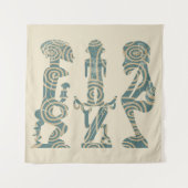 Abstracte Afrikaanse stamkunst Wandkleed (Voorkant)