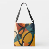 Abstracte Afrikaanse Tote Crossbody Tas (Achterkant)